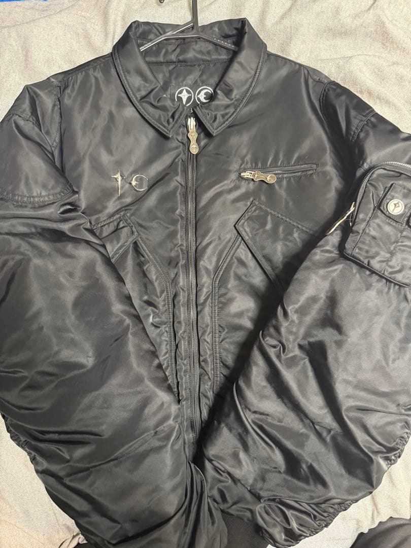 Thug club MA-1 ブラックジャケット M