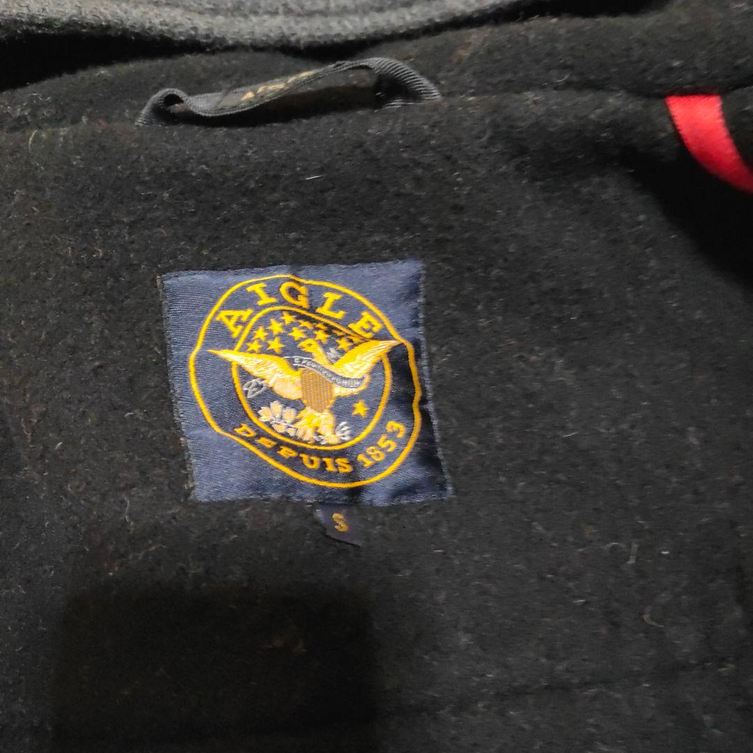 【高級・良品】エーグル ダッフルコート 大きいサイズ グレー ロング丈