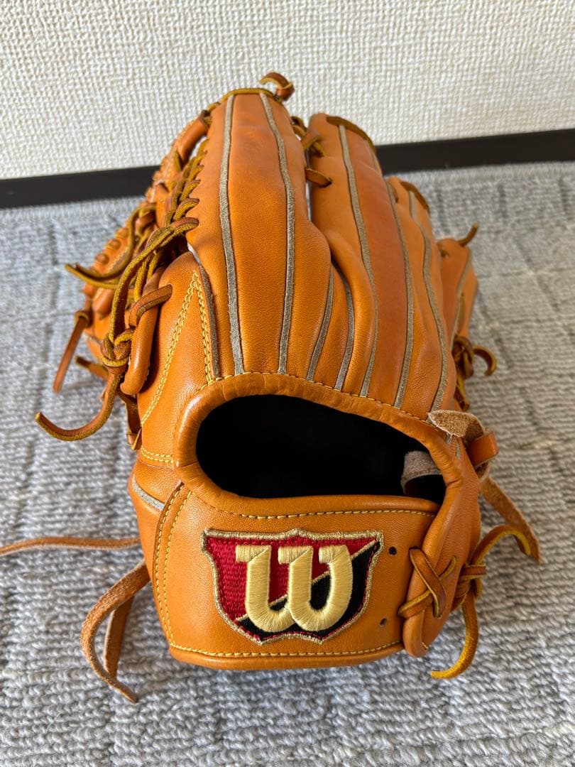 Wilson 軟式野球グローブ ブラウン 外野手用 (左投げ用)