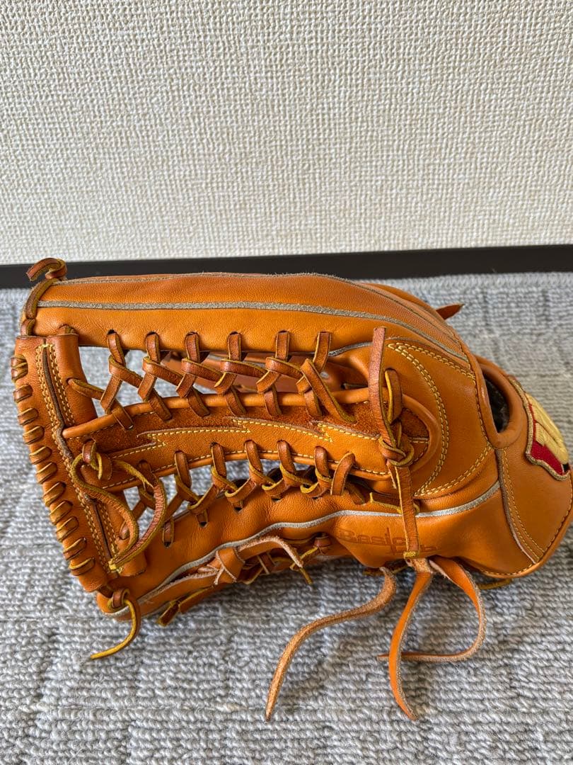 Wilson 軟式野球グローブ ブラウン 外野手用 (左投げ用)