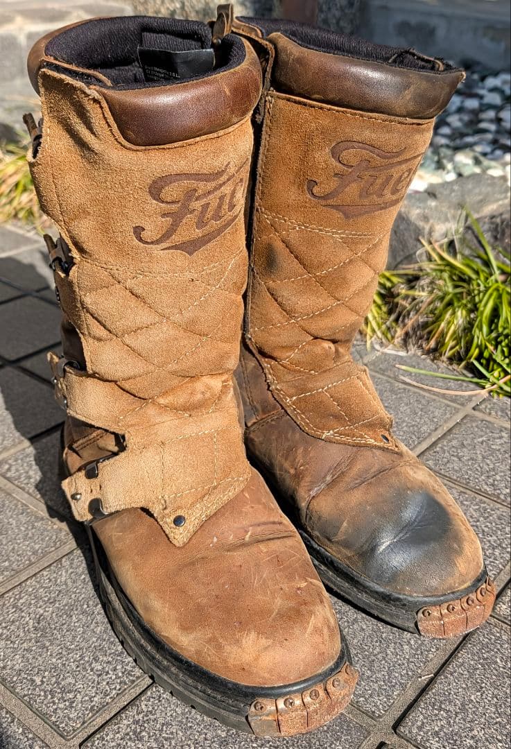 ぶ*く様 フューエル モーターサイクル ダスト デビル ブーツ バイク シューズ