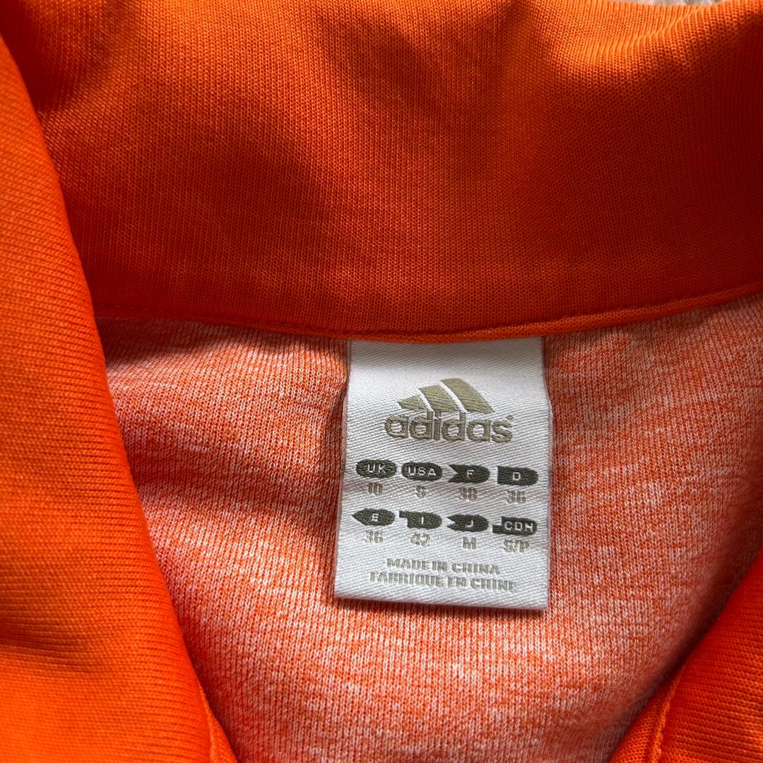 希少・極美品　adidas トラックジャケット オレンジ×茶 3番 刺繍 M相当