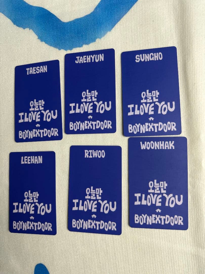 BOYNEXTDOOR LINE MUSIC ボネクド トレカ 6枚