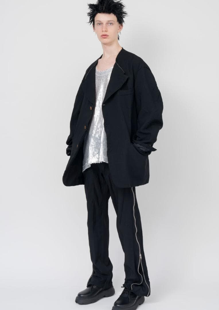 BLACK COMME DES GARCONS サイドZIPパンツ