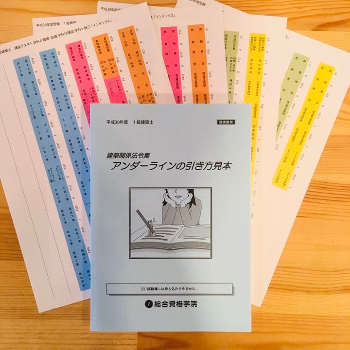 平成30年度総合資格学院1級建築士テキスト・問題集セット おまけ付