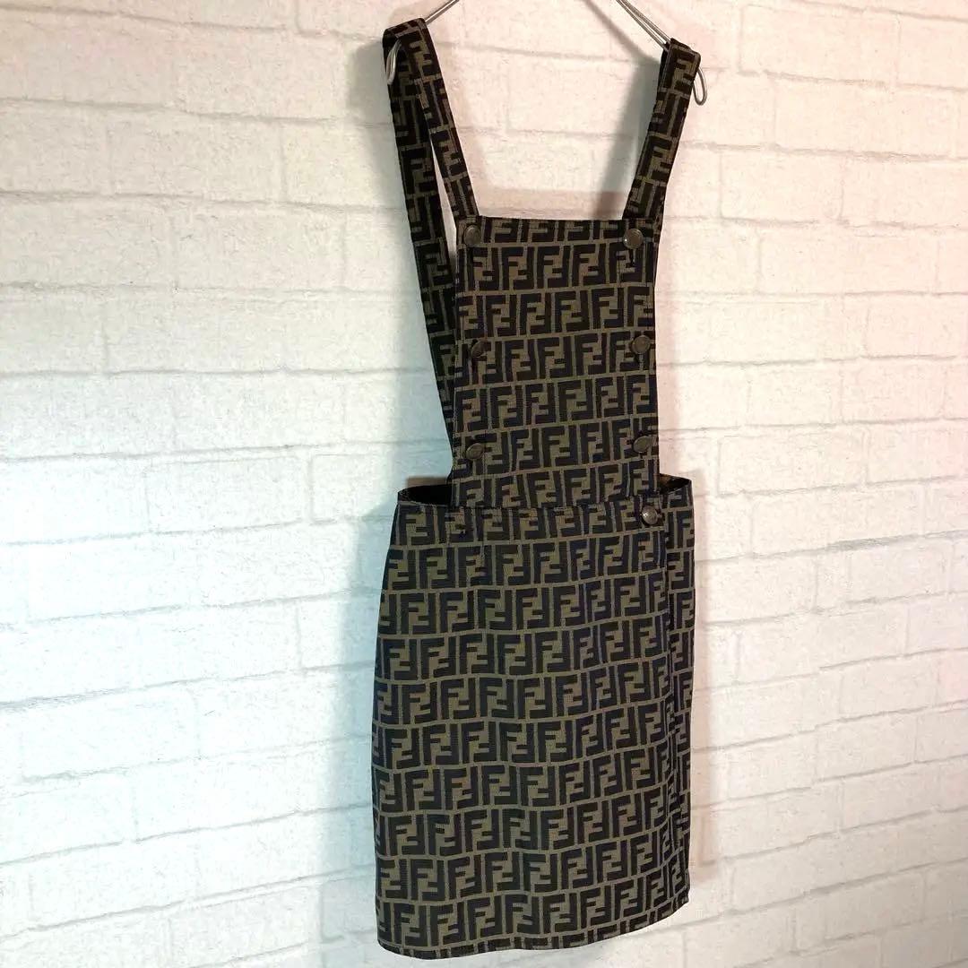 希少　FENDI ズッカ柄　サロペットワンピース