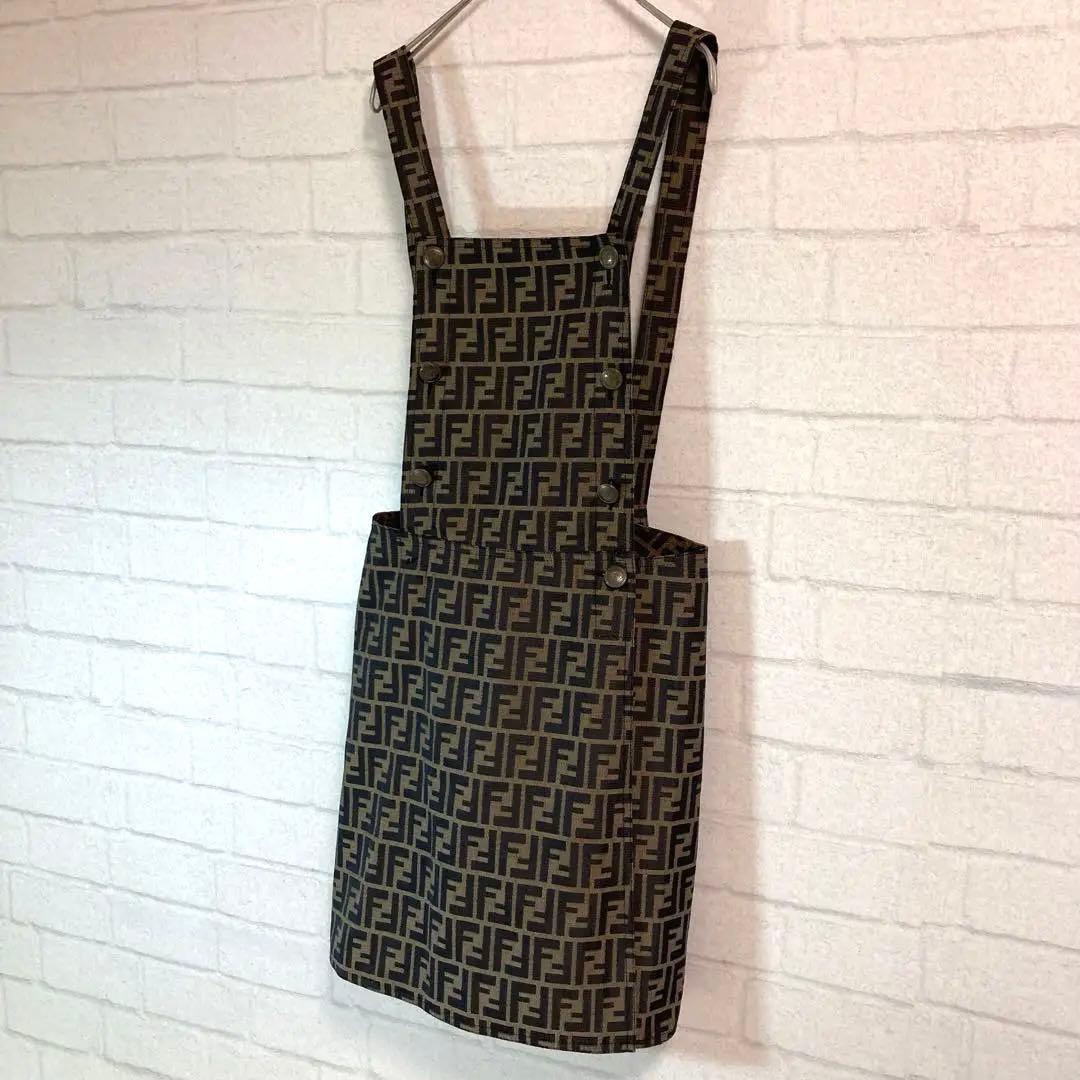 希少　FENDI ズッカ柄　サロペットワンピース