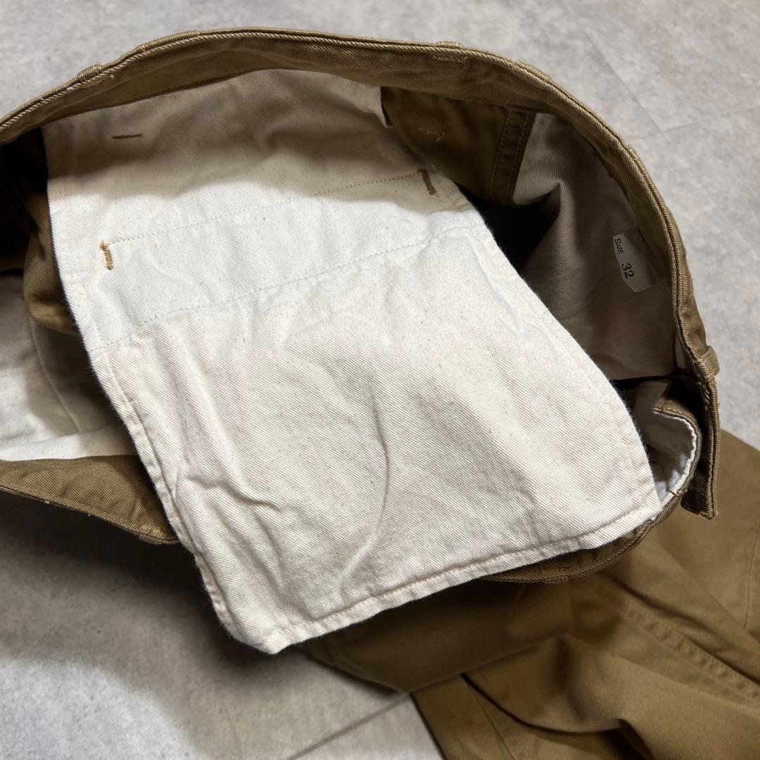 Workers Officer Trousers　チノパン　カーキブラウン　32