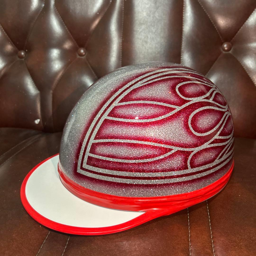 カスタムコルク半　ラメラメ　ファイヤー　三つボタン