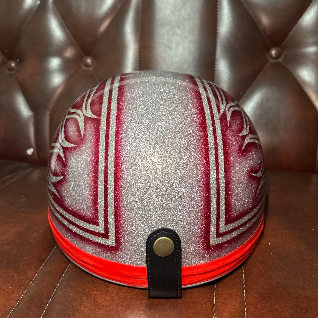 カスタムコルク半　ラメラメ　ファイヤー　三つボタン