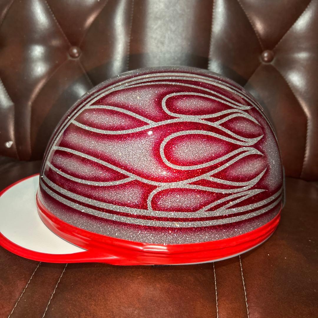 カスタムコルク半　ラメラメ　ファイヤー　三つボタン