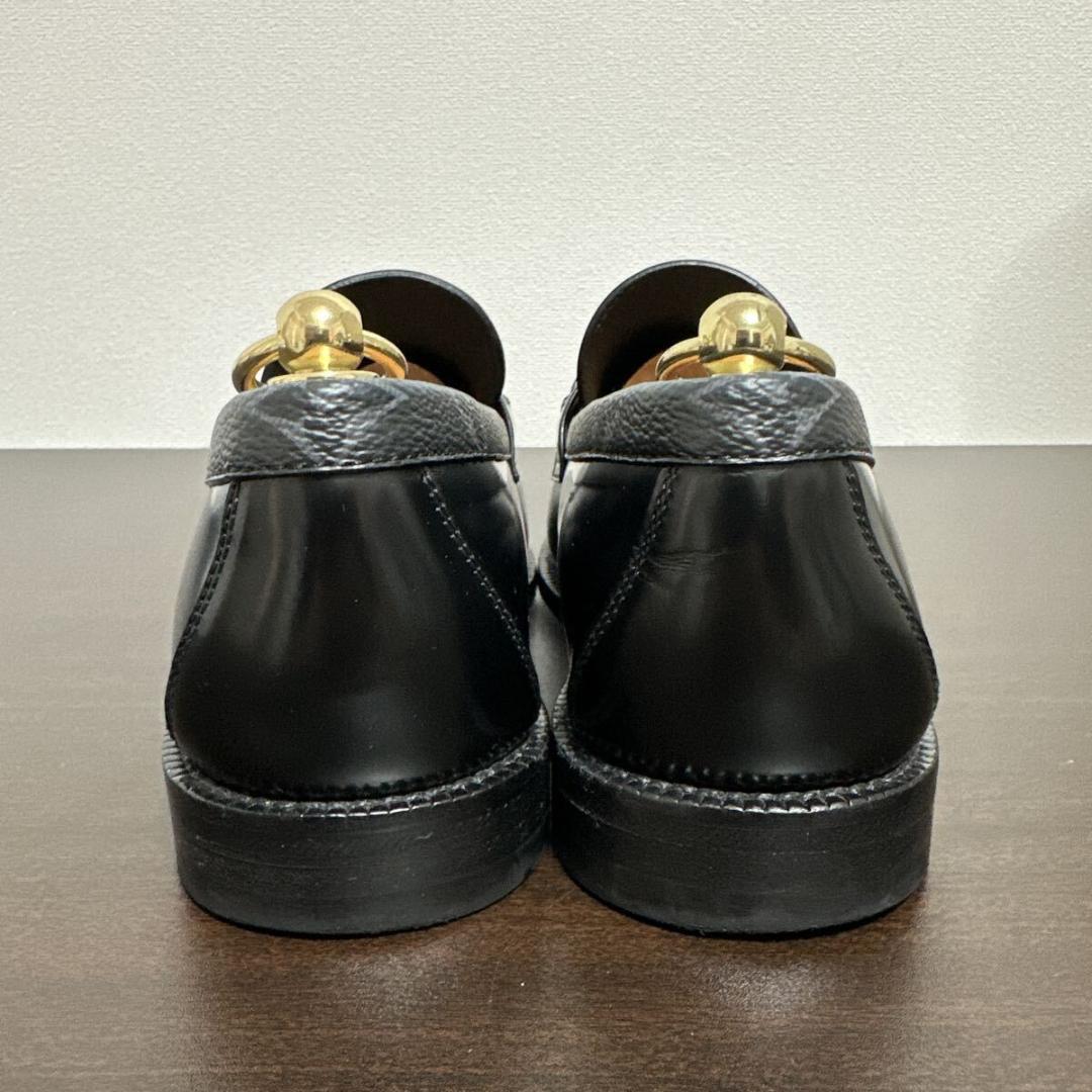 ルイヴィトン 現行品 モノグラムエクリプス メジャー ローファー シューズ 6