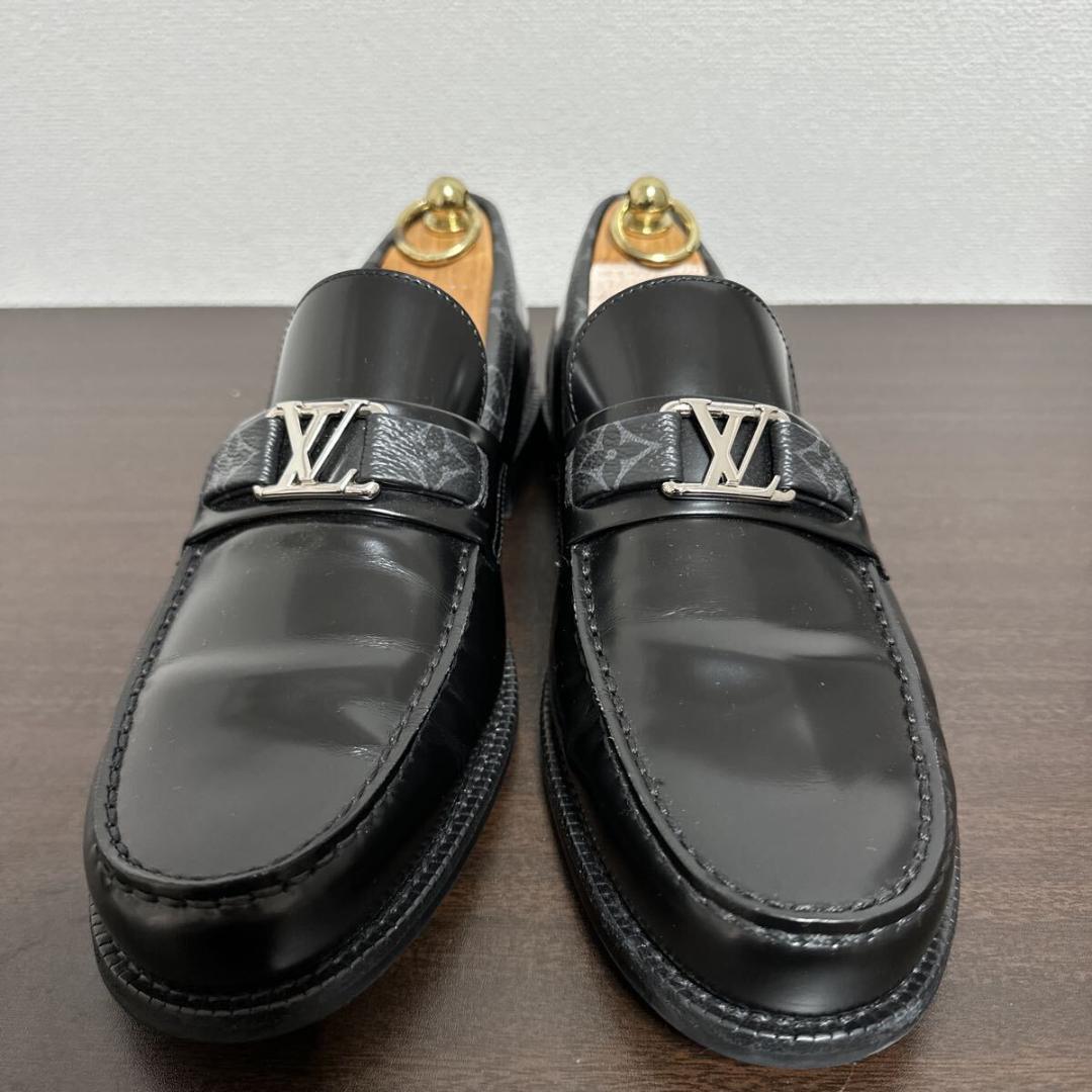 ルイヴィトン 現行品 モノグラムエクリプス メジャー ローファー シューズ 6