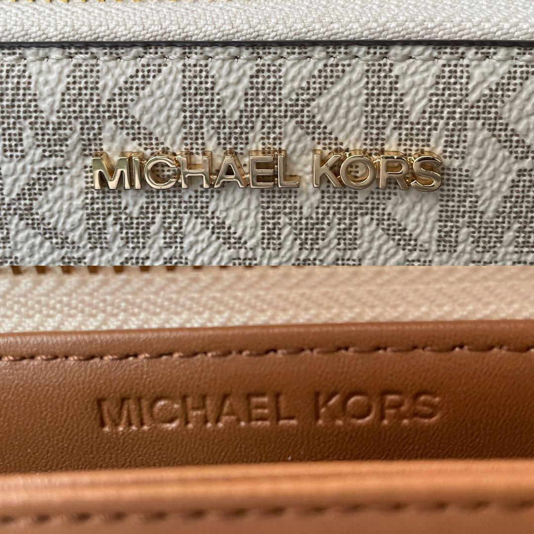 最終値下げ！訳あり新品 MICHAEL KORS 長財布 バニラ シグネチャー