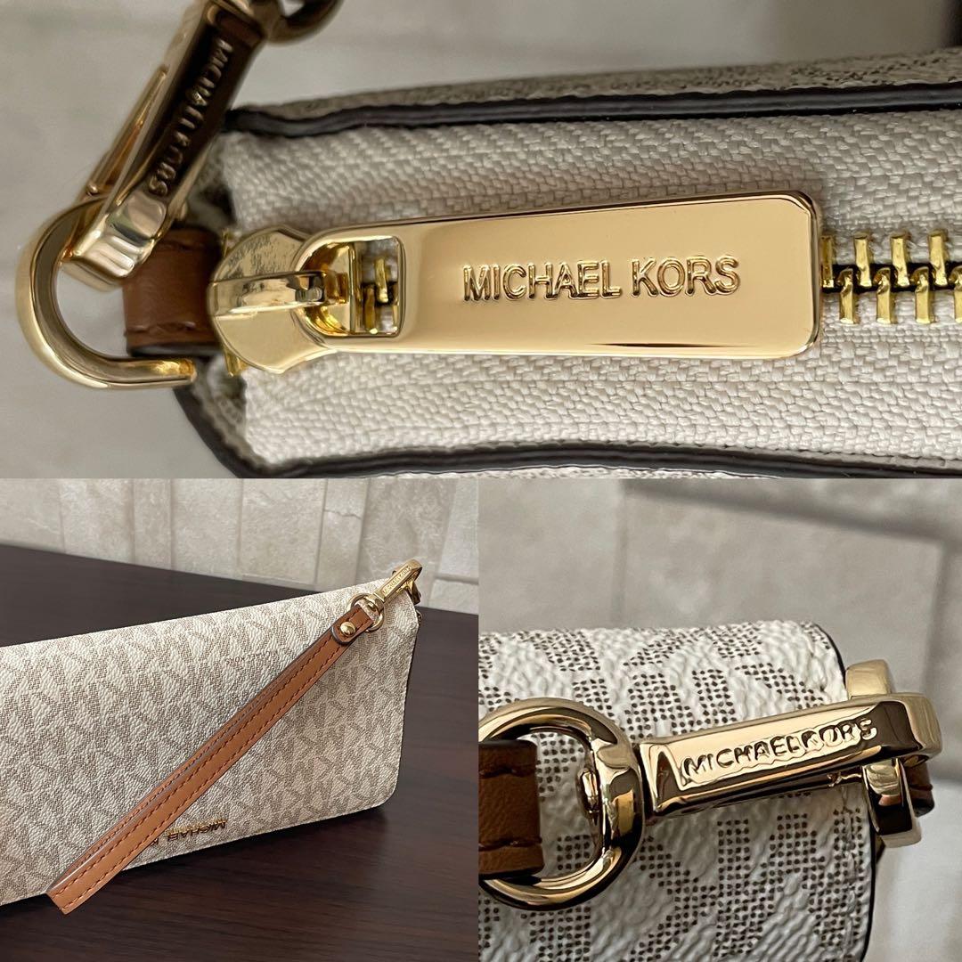 最終値下げ！訳あり新品 MICHAEL KORS 長財布 バニラ シグネチャー
