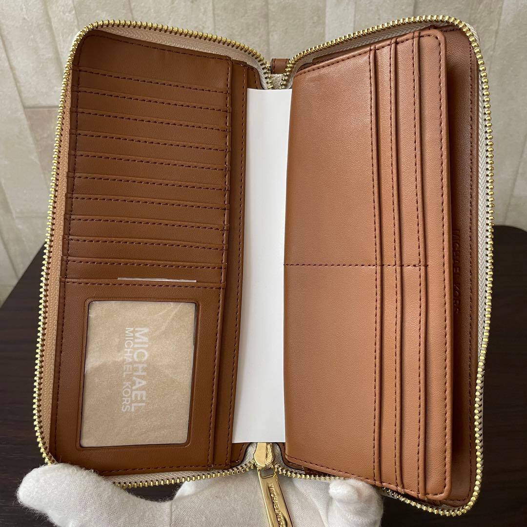 最終値下げ！訳あり新品 MICHAEL KORS 長財布 バニラ シグネチャー