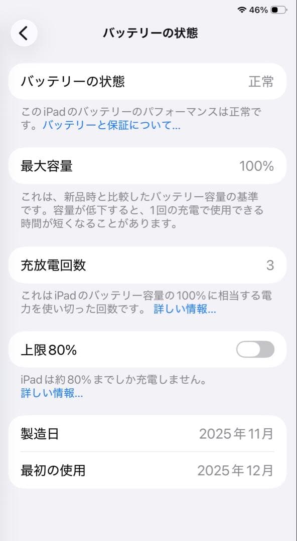 iPad本体 iPad A16