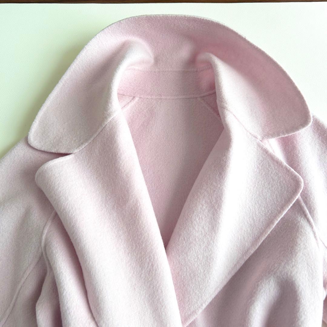 現行タグ✨ANAYI ダブルフェイス リバーコート ウール ベルト ピンク 36