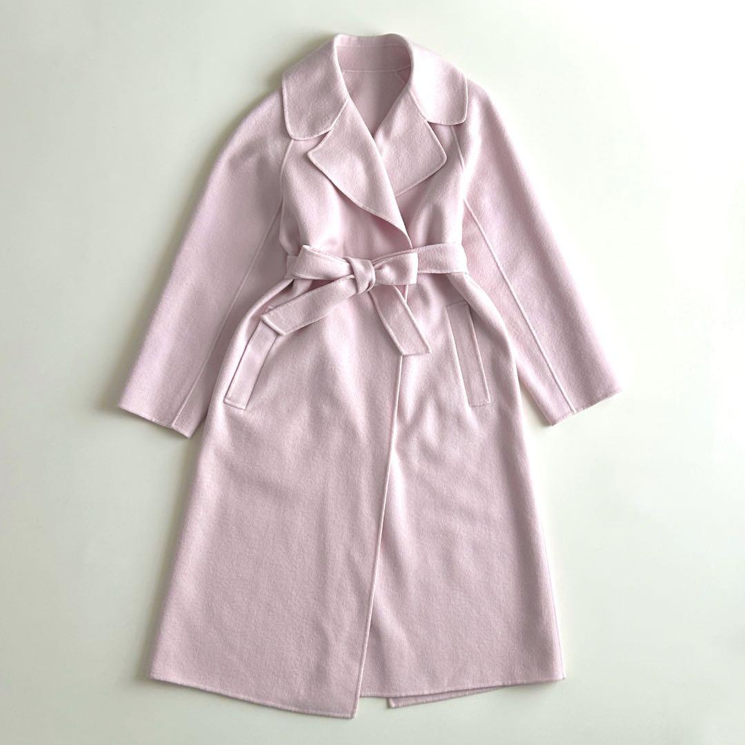 現行タグ✨ANAYI ダブルフェイス リバーコート ウール ベルト ピンク 36