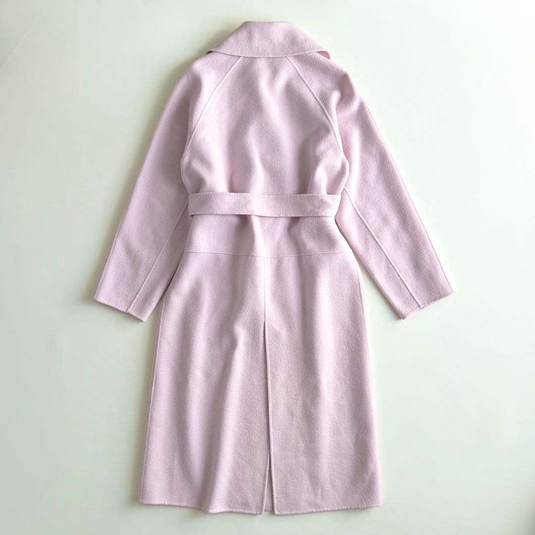 現行タグ✨ANAYI ダブルフェイス リバーコート ウール ベルト ピンク 36