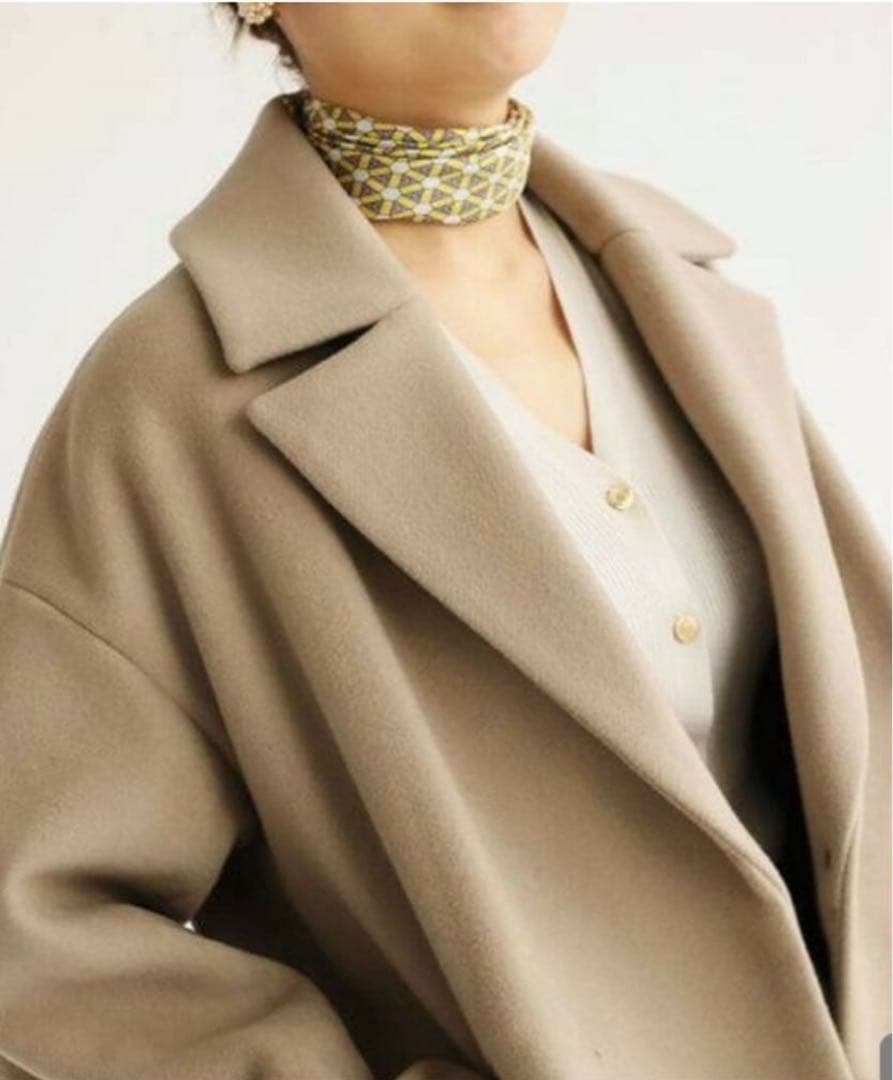 【IÉNA × MANTECO】ウール混 オーバーチェスターコート