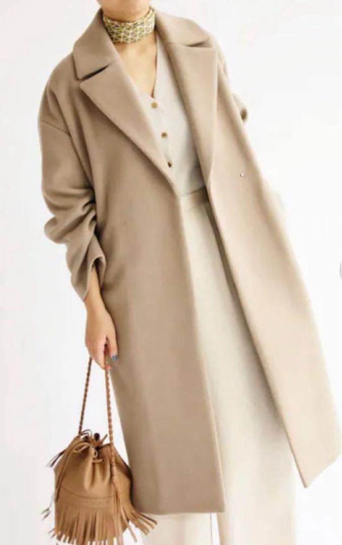 【IÉNA × MANTECO】ウール混 オーバーチェスターコート