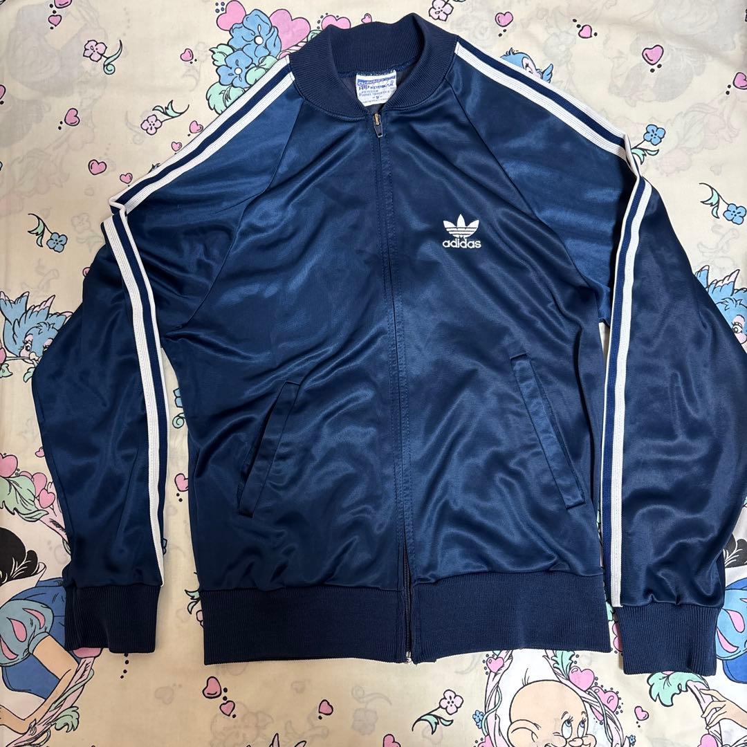 adidas アディダストラックジャケット　ジャージ　S ネイビービンテージ