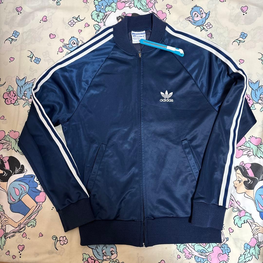 adidas アディダストラックジャケット　ジャージ　S ネイビービンテージ