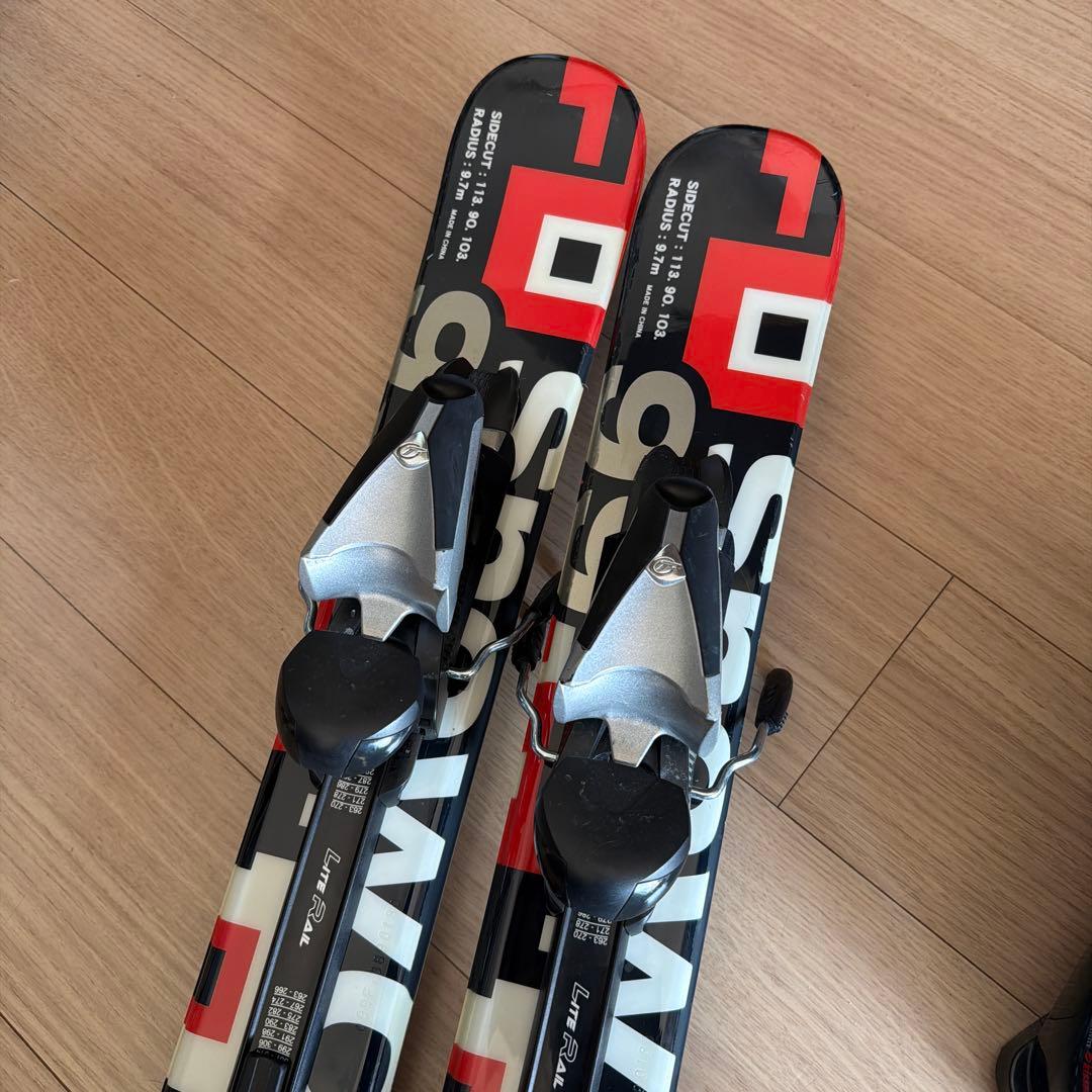スキー板とブーツセット