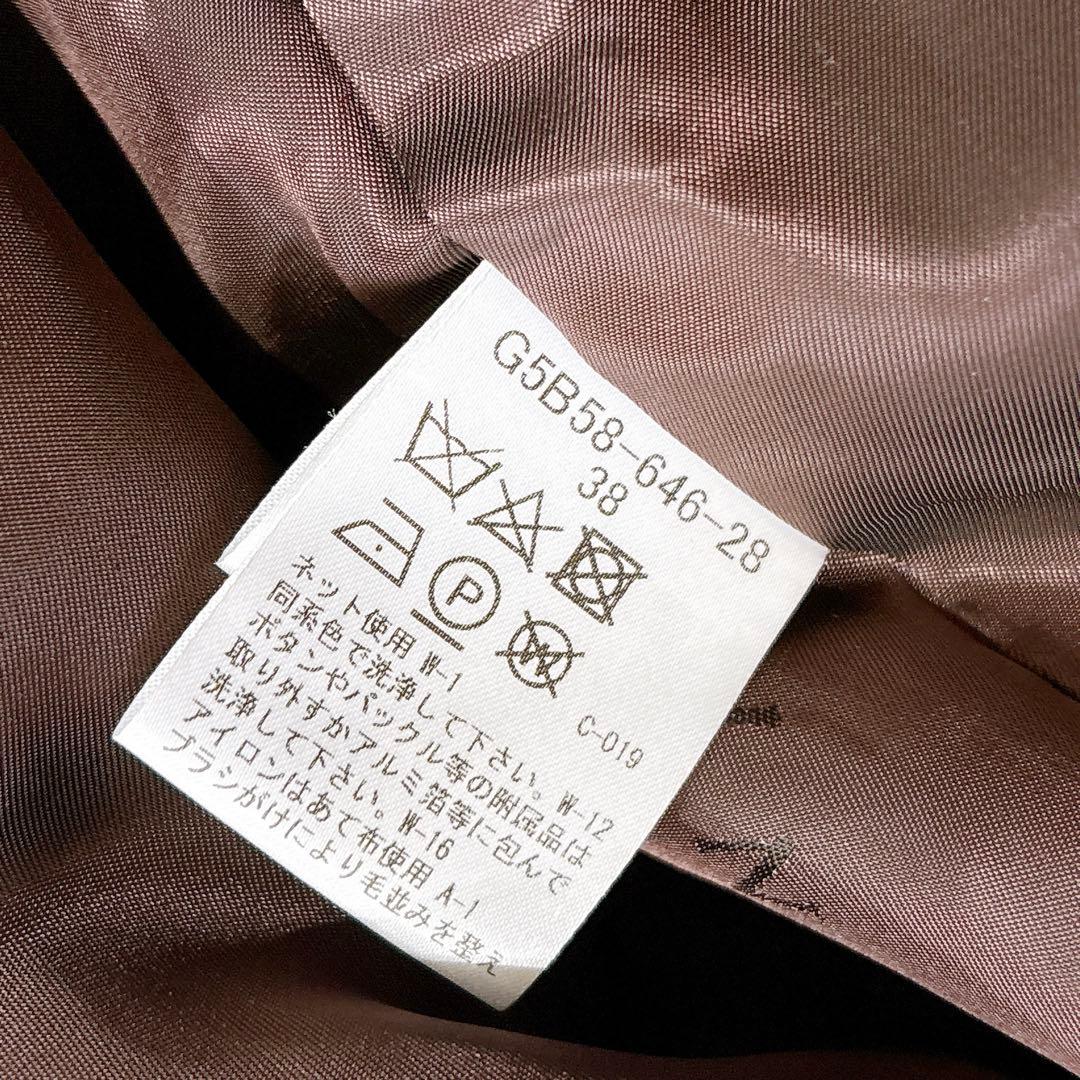 未使用✨　マッキントッシュ　ロンドン　フーデットコート　ロング　ウール　ネイビー