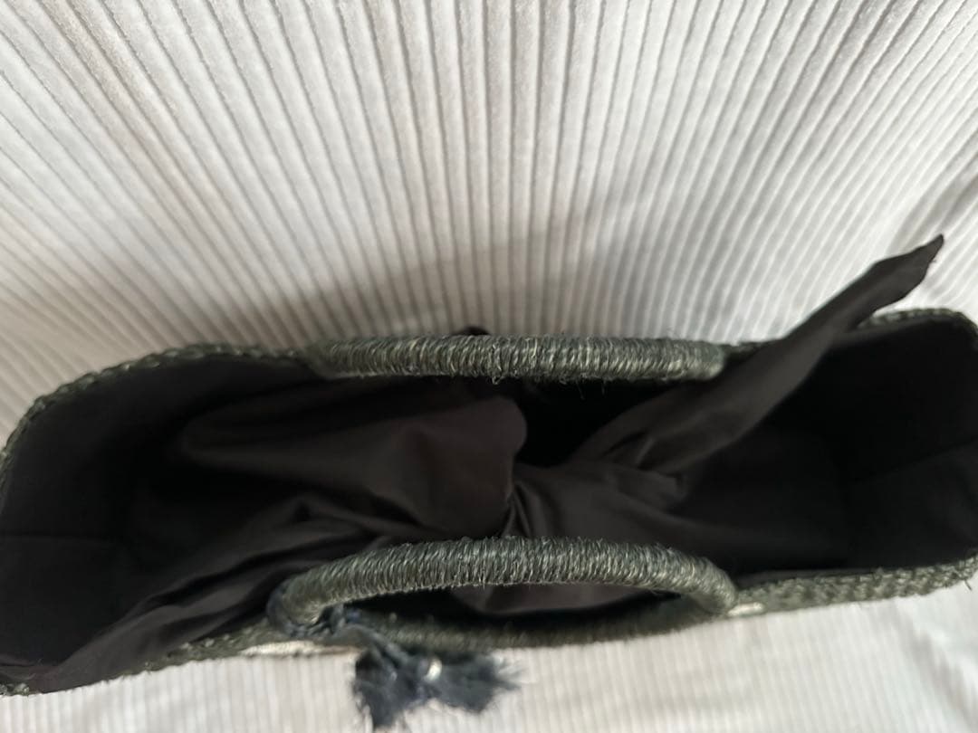 アコモデ ディズニーコラボ ミッキー&ミニーかごバッグ ブラック黒