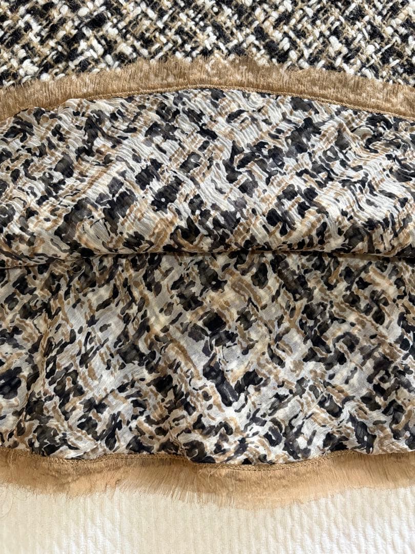 【新品・未使用】PRADA★ミックスツィード★膝丈スカート★38 イタリア製