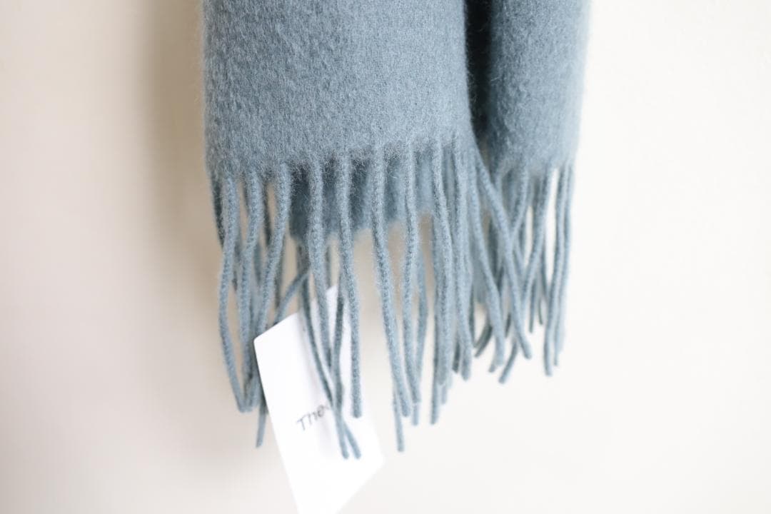 Theory セオリー ストール マフラー 大判　カシミヤ100% ブルーグレー