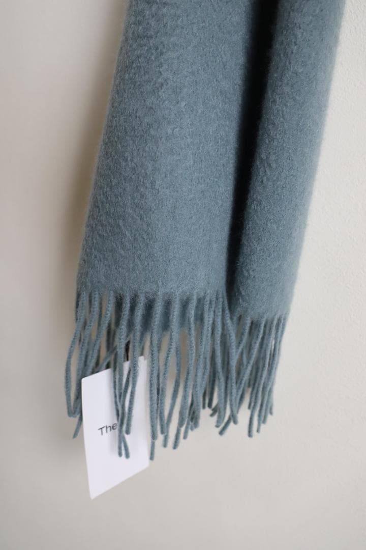 Theory セオリー ストール マフラー 大判　カシミヤ100% ブルーグレー