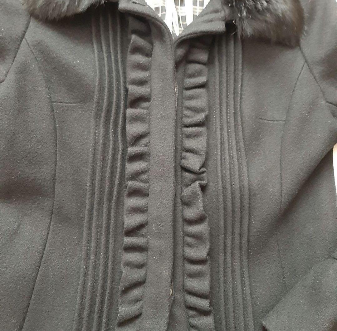 BURBERRY BLUE LABEL ロングコート 黒