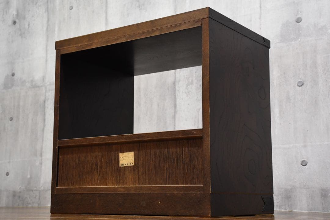 DEK33 青木産業 江戸 小判 ランプチェスト けやき/欅 サイドキャビネット