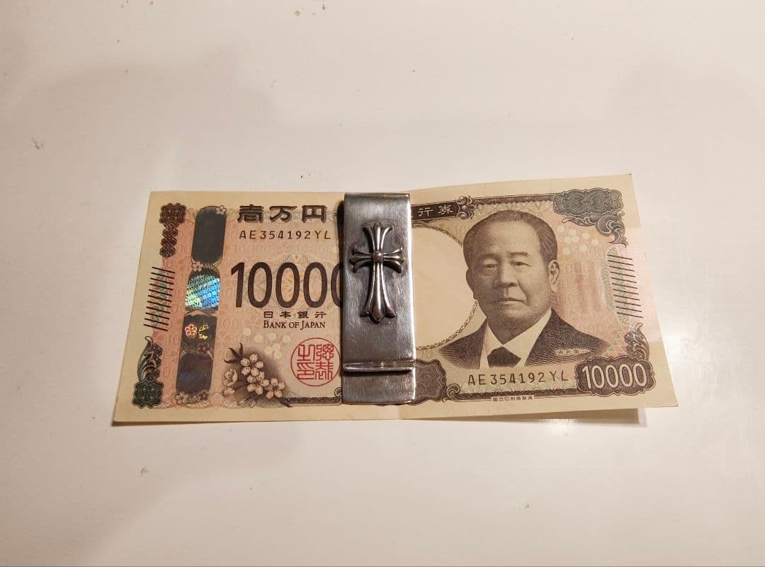 シルバー925 クロス マネークリップ