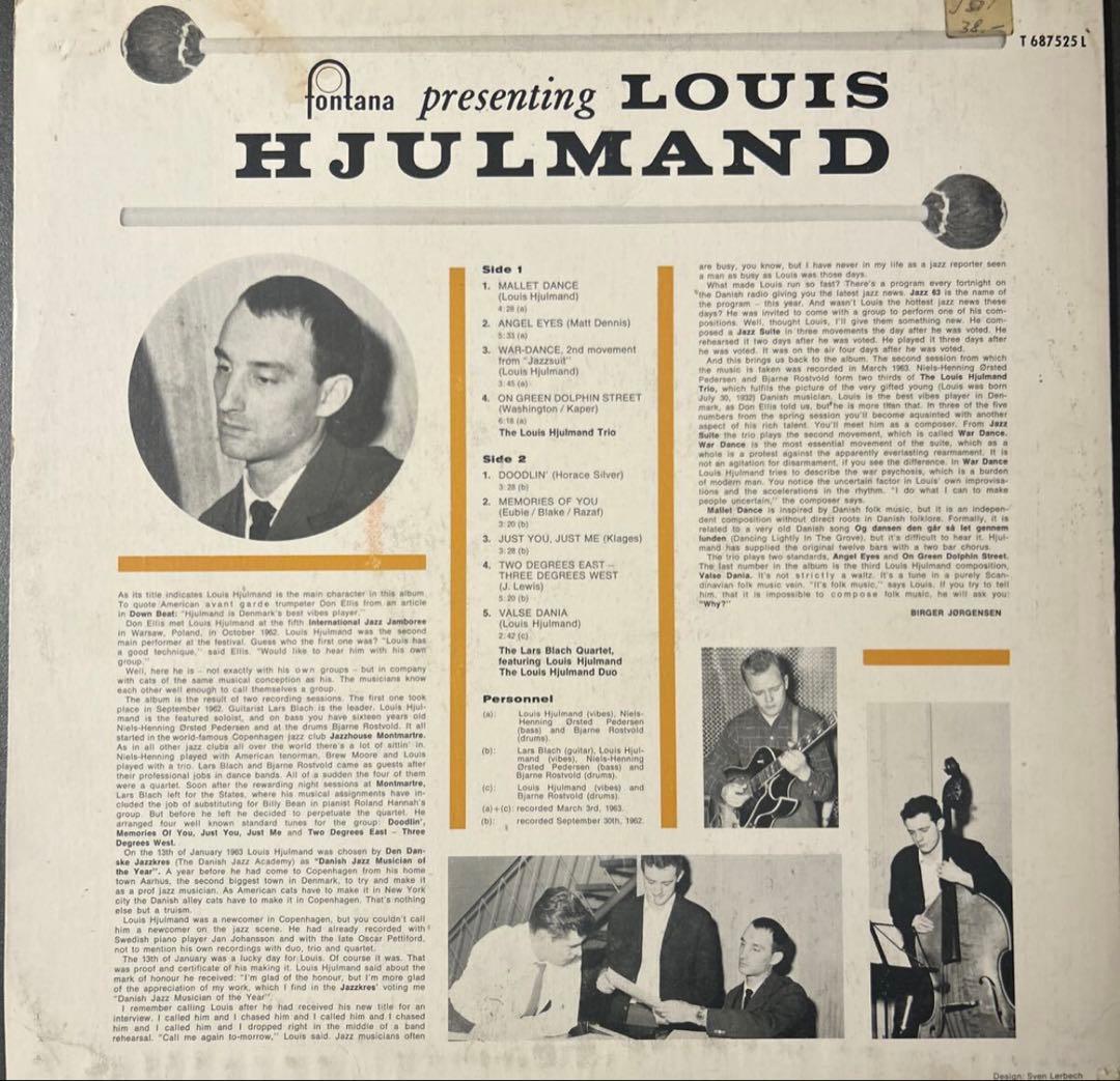 オリジナル盤 / Louis Hjulmand / Vibraphone