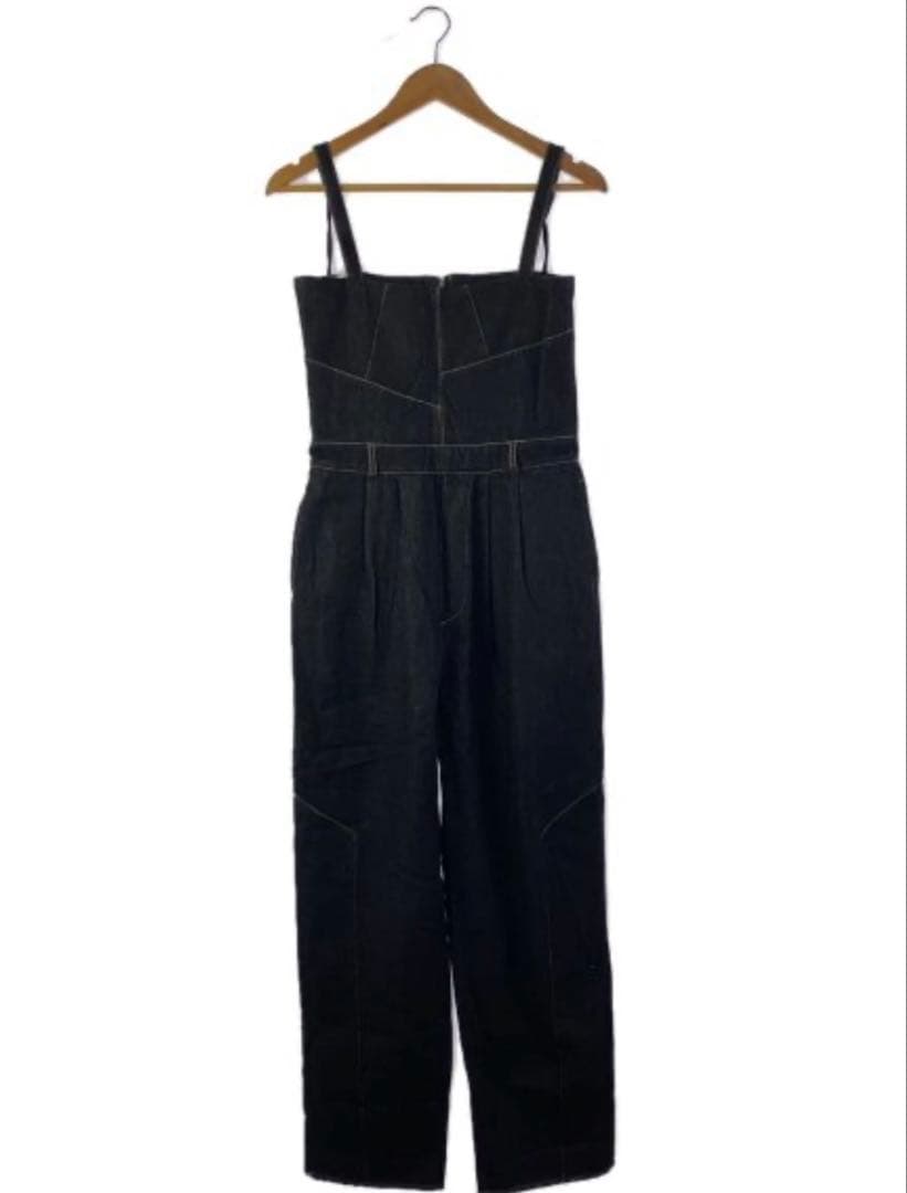 willfully アシンメトリーパッチワークデニムオールインワン