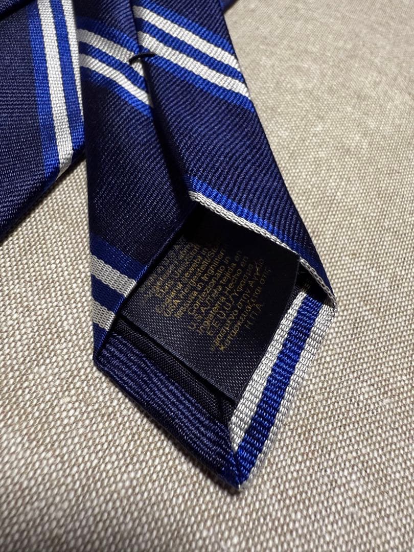 【USA製】Brooks Brothers／レジメンタル／ネイビー／シルバー