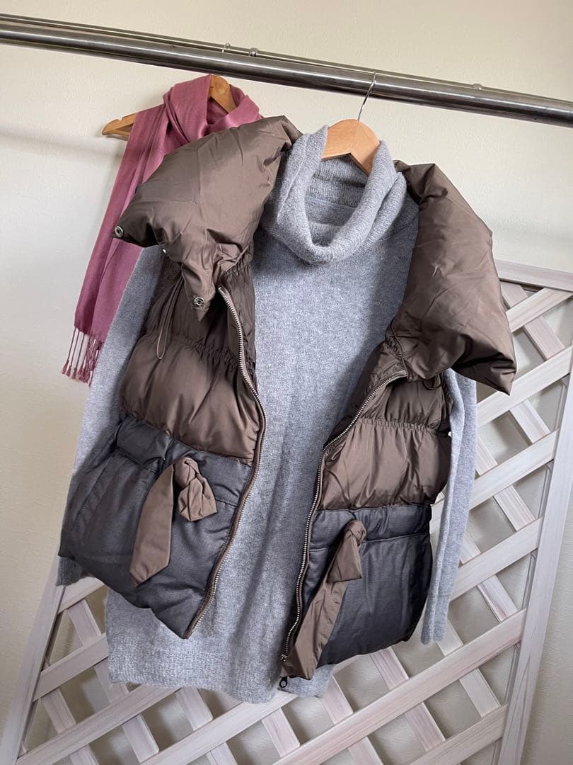 チャピコ。　13号　⭐︎ダウン切り替えベストバイカラー ボリューム襟