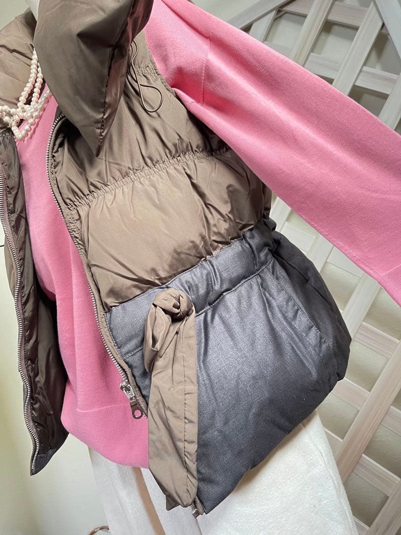 チャピコ。　13号　⭐︎ダウン切り替えベストバイカラー ボリューム襟