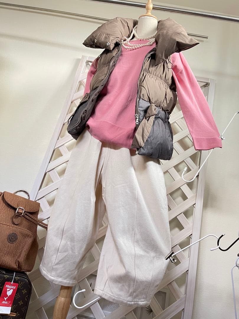 チャピコ。　13号　⭐︎ダウン切り替えベストバイカラー ボリューム襟