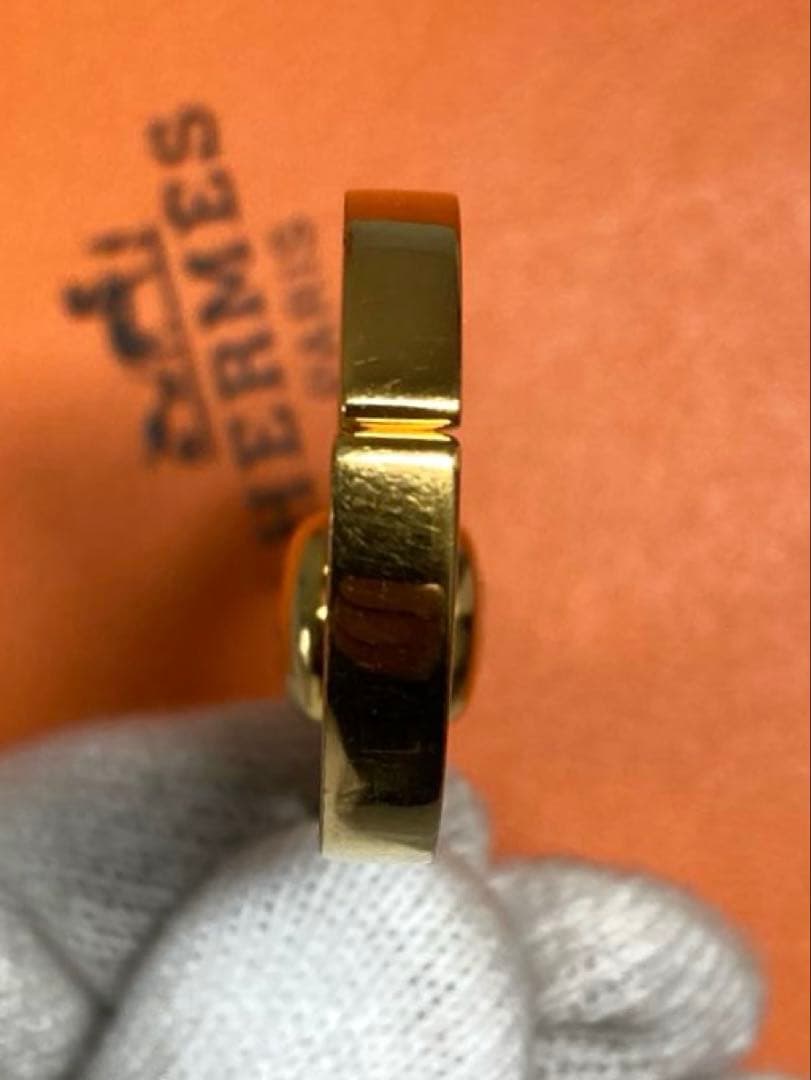 美品 HERMES エルメス フィルー グローブホルダー チャーム ゴールド