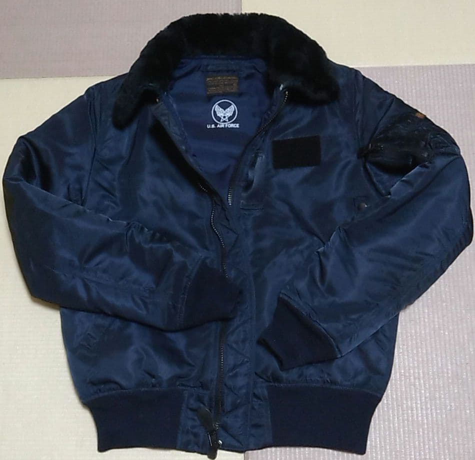 ALPHA　アルファ　B-15　フライトジャケット　ネイビー　エアフォース