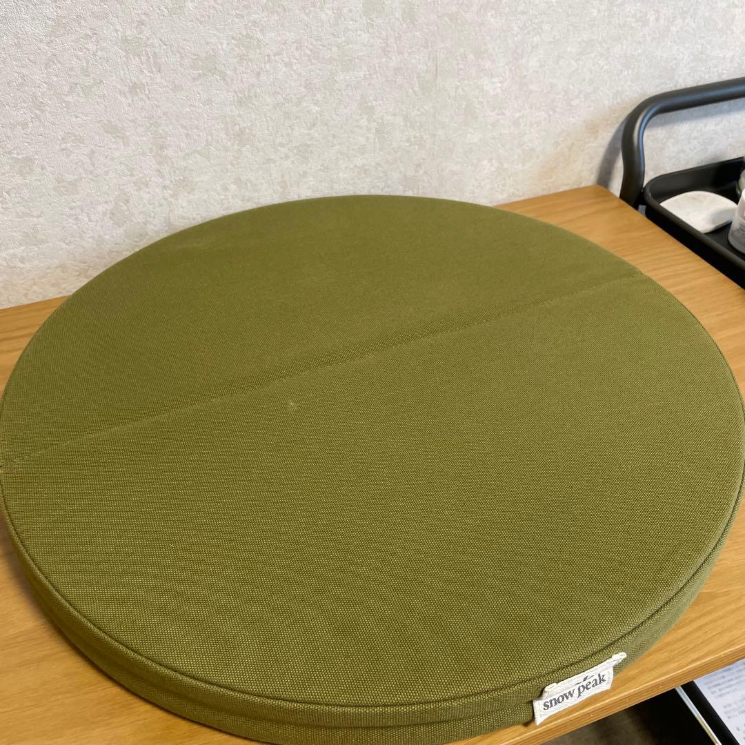 【2個セット】スノーピーク　ラウンジクッション グリーン 円形