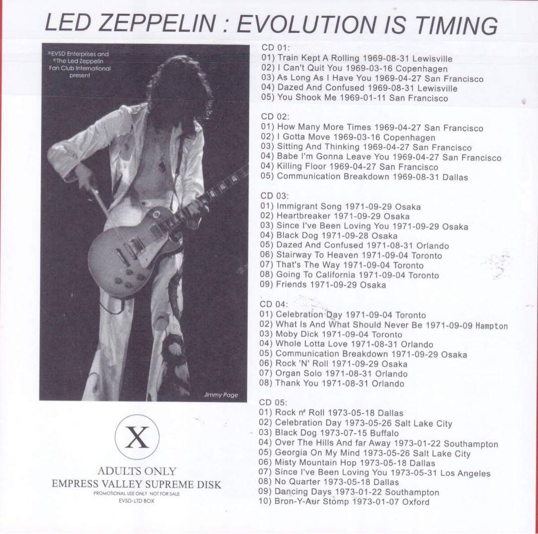 LED ZEPPELIN / EVOLUTION IS TIMING 新品