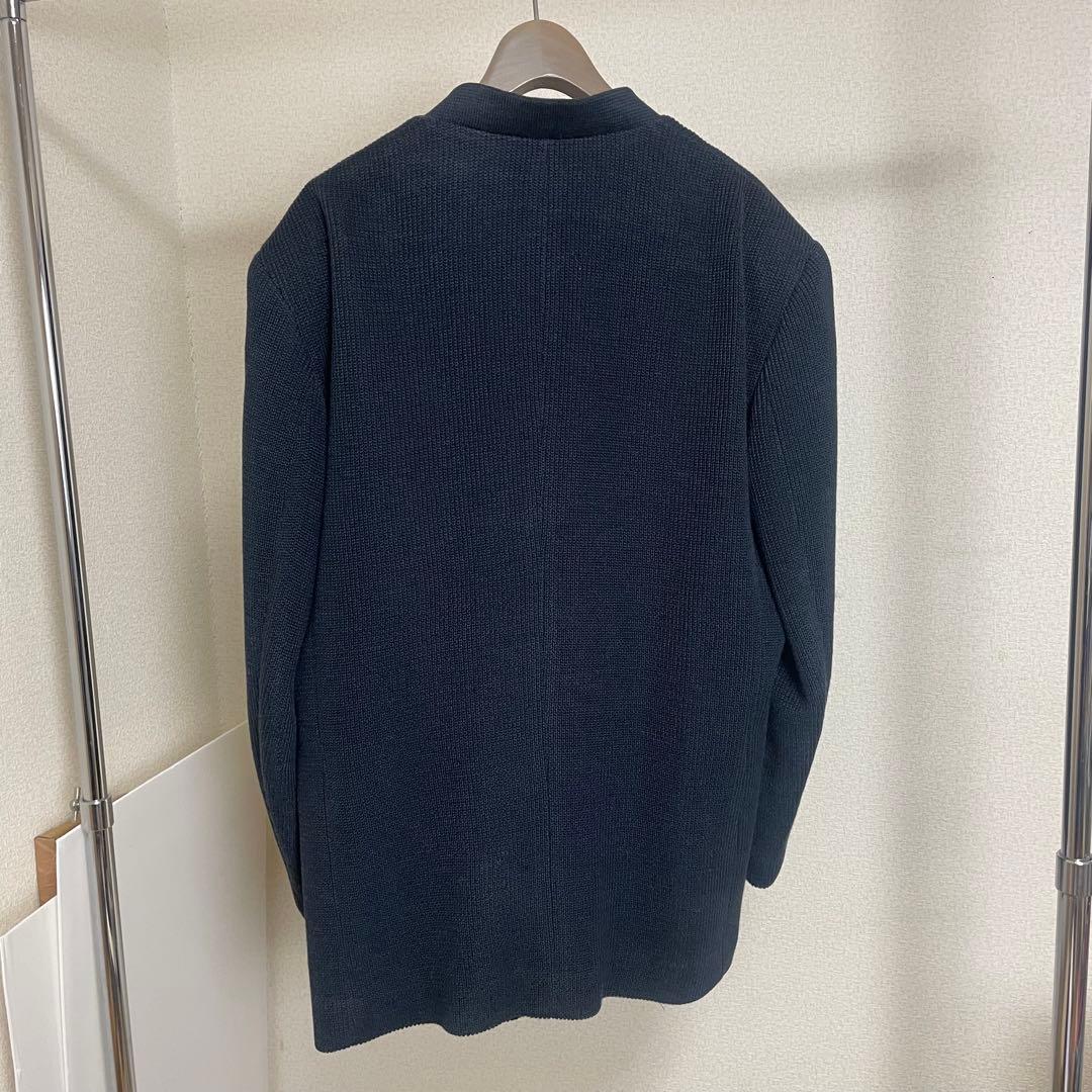 ISSEY MIYAKE イッセイミヤケ ノーカラー ニット ジャケット