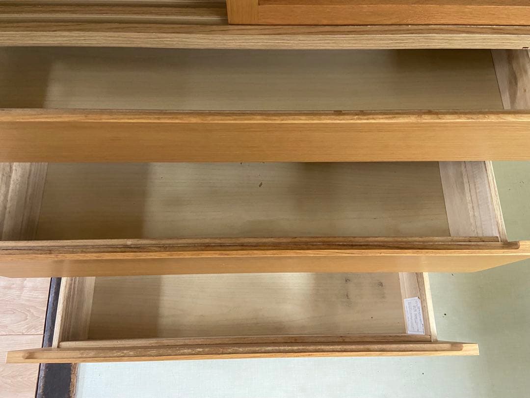 無印良品 食器棚 オーク材 カップボード キャビネット 木製 ナチュラル モダン