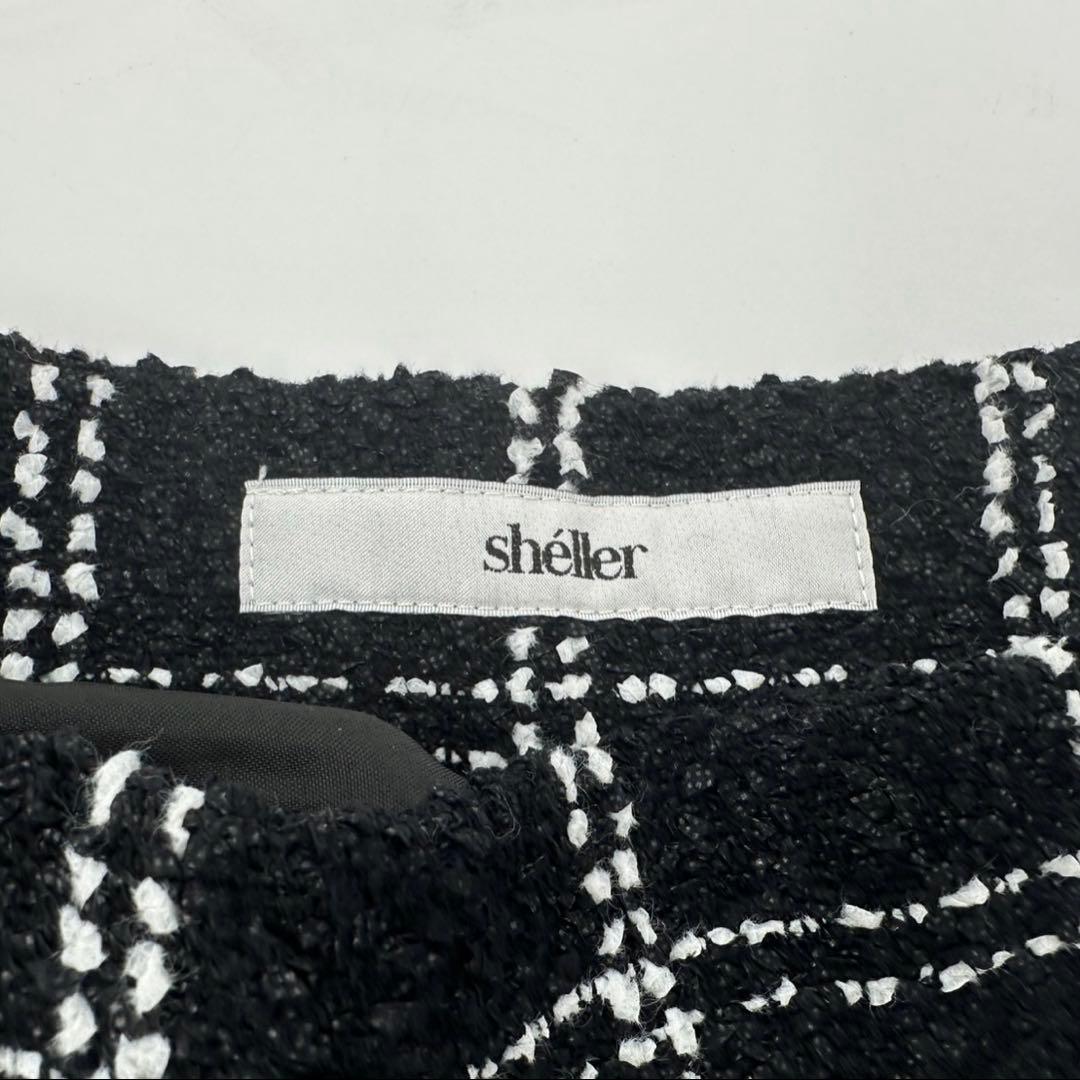 【未使用品】シェリエ sheller 5周年記念 チェック柄Aラインミニスカート